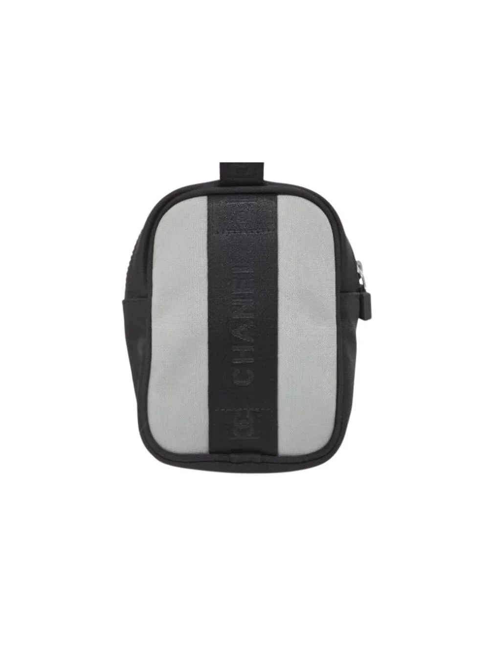 Chanel Pouch Sports Line CC Logo Black Green Nylon Patch